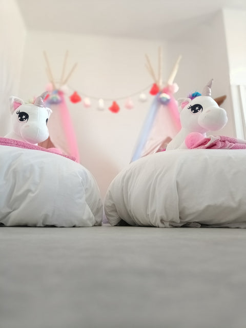 Crazy Unicorn tipi slaapfeestje